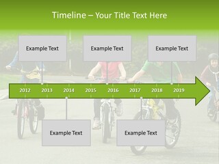Bike Leisure Boy PowerPoint Template