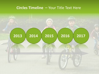 Bike Leisure Boy PowerPoint Template