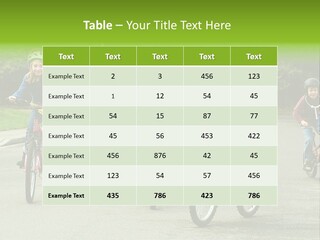 Bike Leisure Boy PowerPoint Template