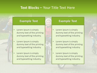 Bike Leisure Boy PowerPoint Template
