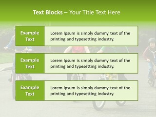 Bike Leisure Boy PowerPoint Template