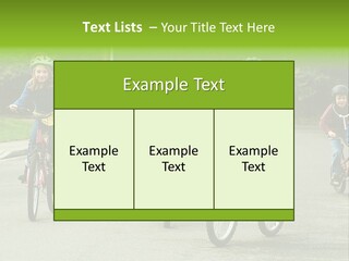Bike Leisure Boy PowerPoint Template