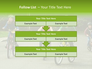 Bike Leisure Boy PowerPoint Template