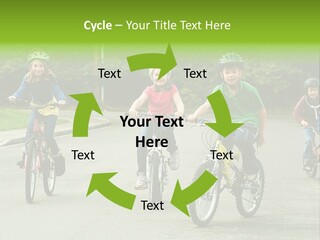 Bike Leisure Boy PowerPoint Template