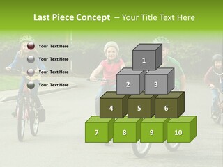 Bike Leisure Boy PowerPoint Template