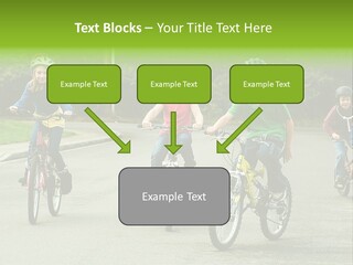 Bike Leisure Boy PowerPoint Template