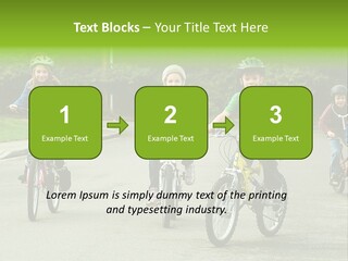 Bike Leisure Boy PowerPoint Template