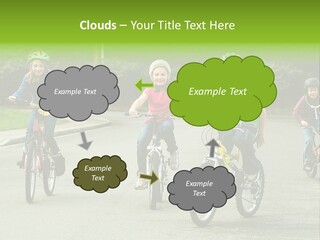 Bike Leisure Boy PowerPoint Template
