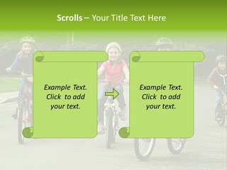 Bike Leisure Boy PowerPoint Template
