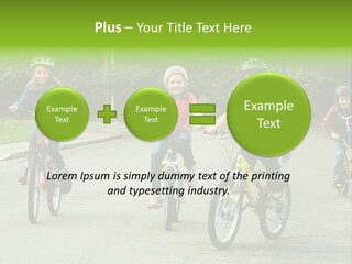 Bike Leisure Boy PowerPoint Template