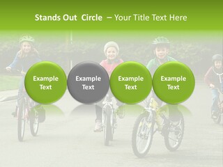 Bike Leisure Boy PowerPoint Template