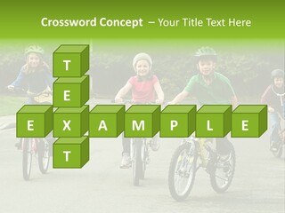 Bike Leisure Boy PowerPoint Template