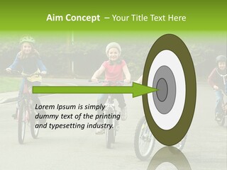 Bike Leisure Boy PowerPoint Template