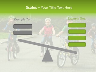 Bike Leisure Boy PowerPoint Template