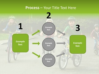 Bike Leisure Boy PowerPoint Template