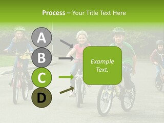 Bike Leisure Boy PowerPoint Template