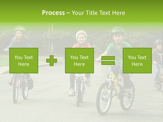 Bike Leisure Boy PowerPoint Template