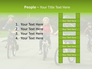 Bike Leisure Boy PowerPoint Template