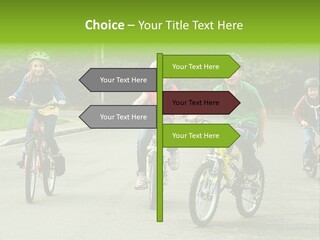 Bike Leisure Boy PowerPoint Template