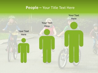 Bike Leisure Boy PowerPoint Template