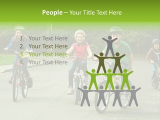 Bike Leisure Boy PowerPoint Template