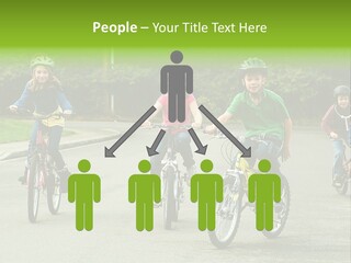 Bike Leisure Boy PowerPoint Template