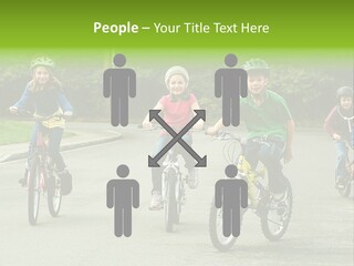 Bike Leisure Boy PowerPoint Template