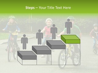 Bike Leisure Boy PowerPoint Template