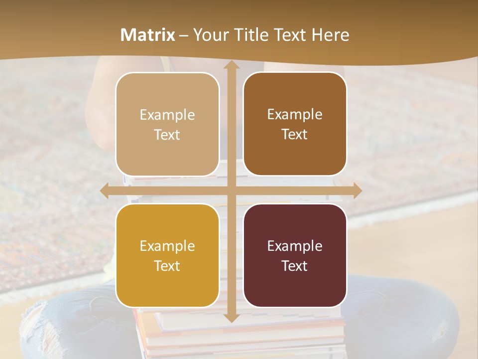 Training Textbooks Stack PowerPoint Template