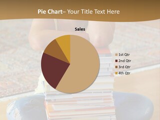 Training Textbooks Stack PowerPoint Template