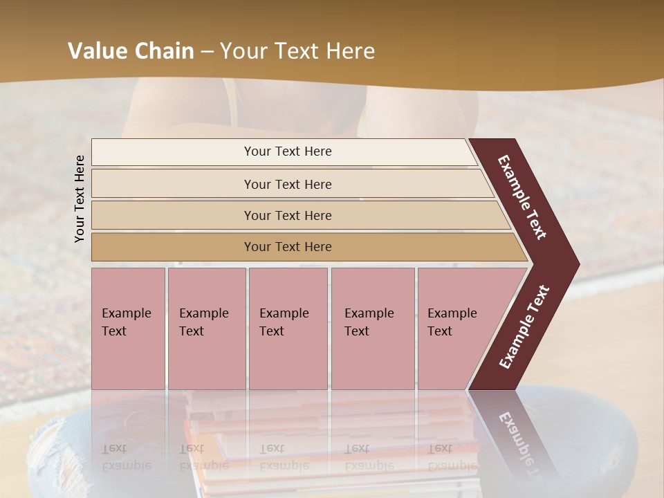 Training Textbooks Stack PowerPoint Template