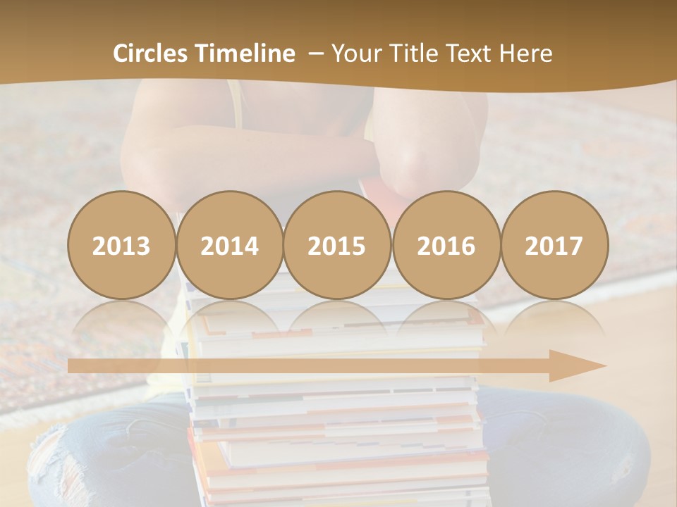 Training Textbooks Stack PowerPoint Template