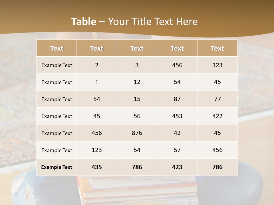 Training Textbooks Stack PowerPoint Template