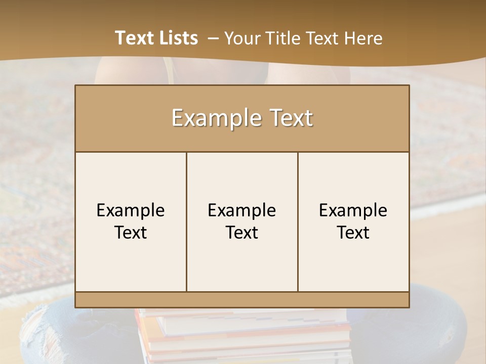 Training Textbooks Stack PowerPoint Template