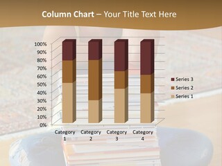 Training Textbooks Stack PowerPoint Template