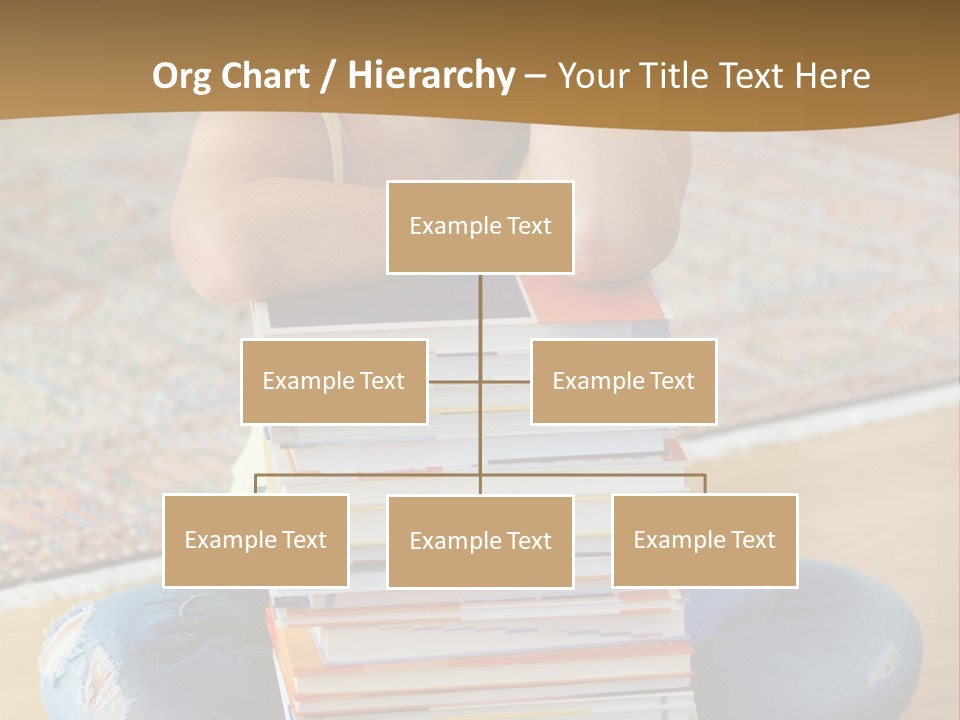 Training Textbooks Stack PowerPoint Template