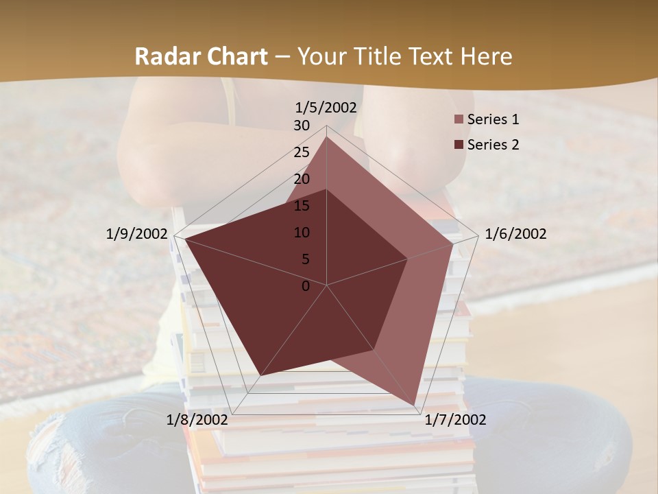 Training Textbooks Stack PowerPoint Template