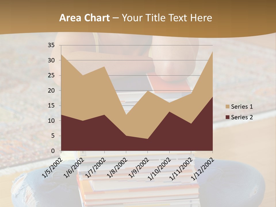 Training Textbooks Stack PowerPoint Template