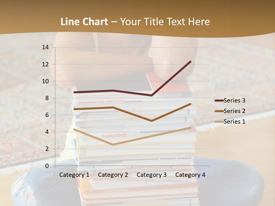 Training Textbooks Stack PowerPoint Template