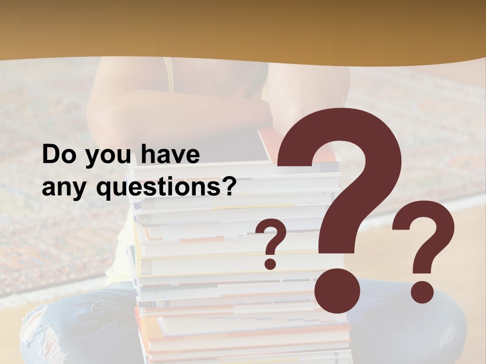 Training Textbooks Stack PowerPoint Template