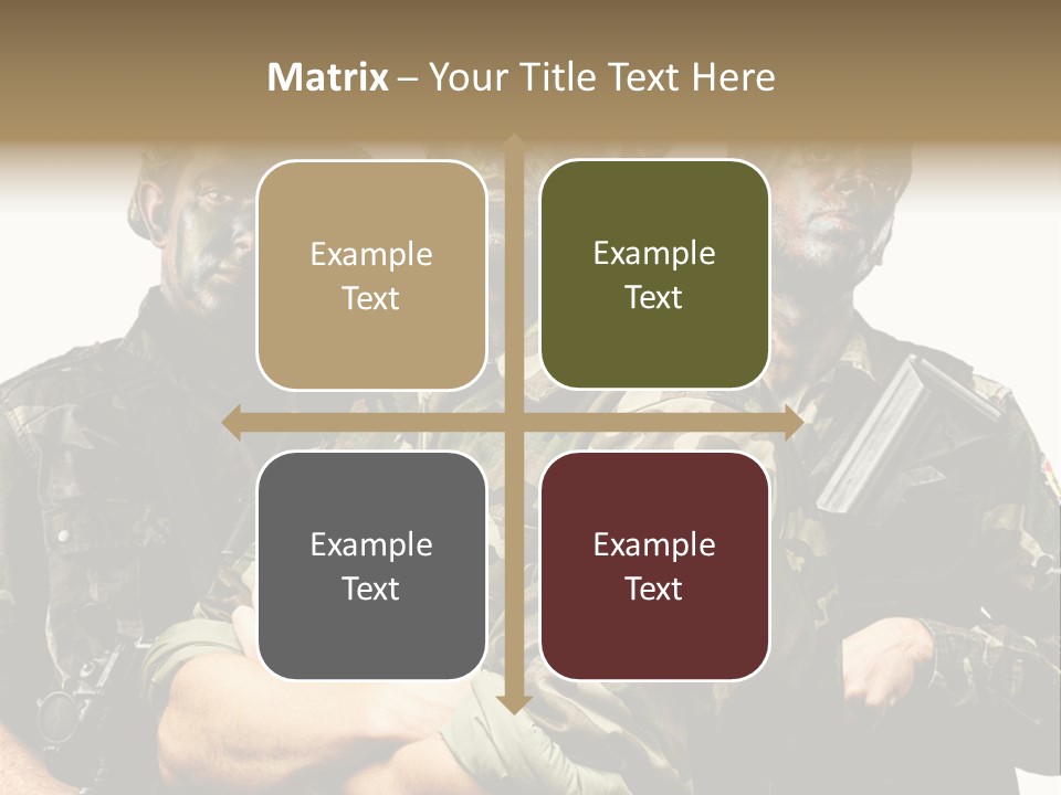 Combat Gun Power PowerPoint Template