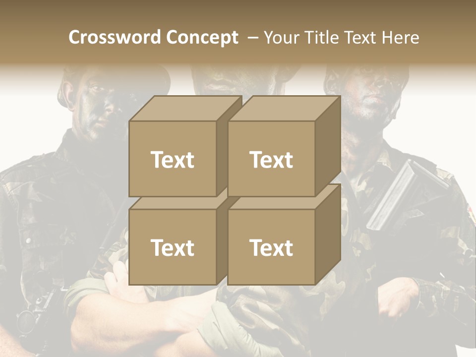 Combat Gun Power PowerPoint Template