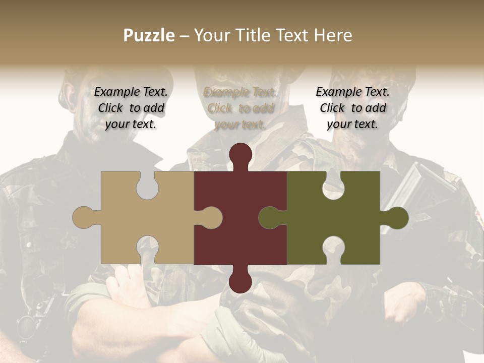 Combat Gun Power PowerPoint Template