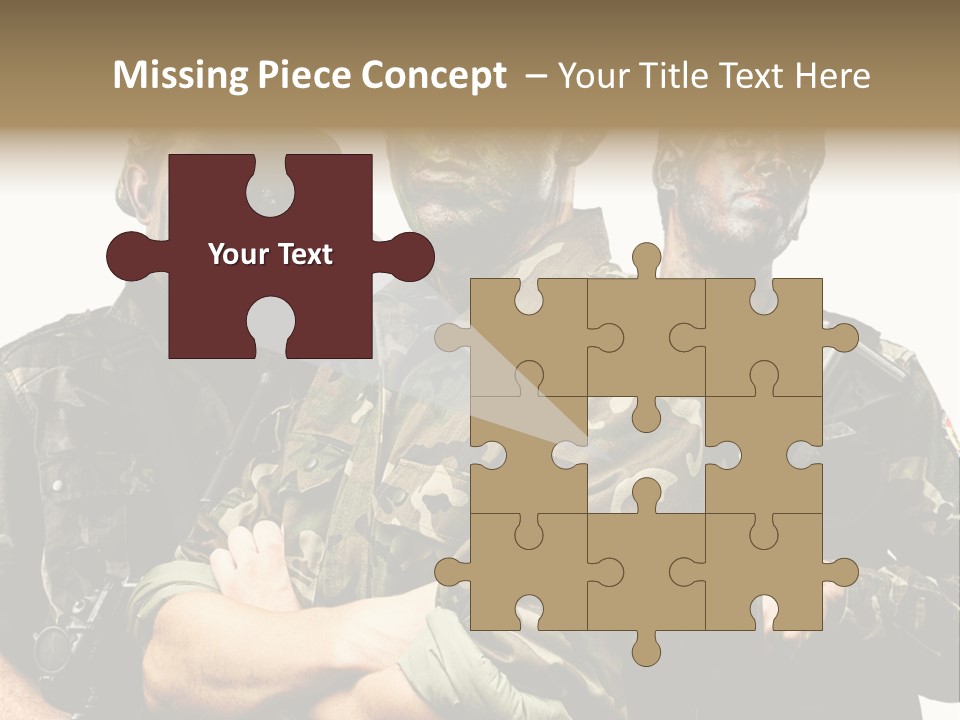 Combat Gun Power PowerPoint Template