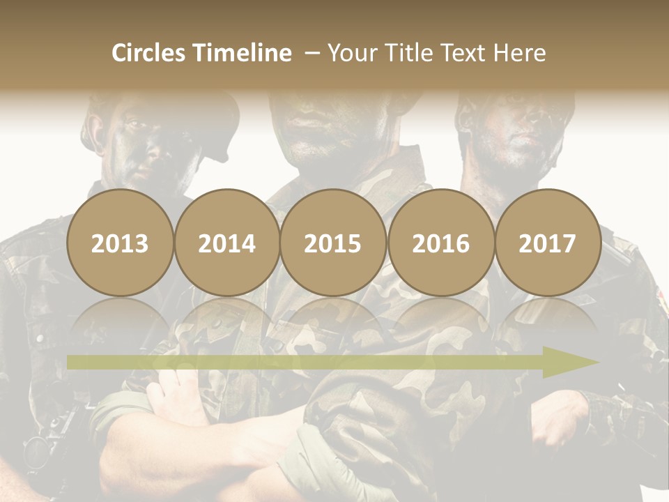 Combat Gun Power PowerPoint Template