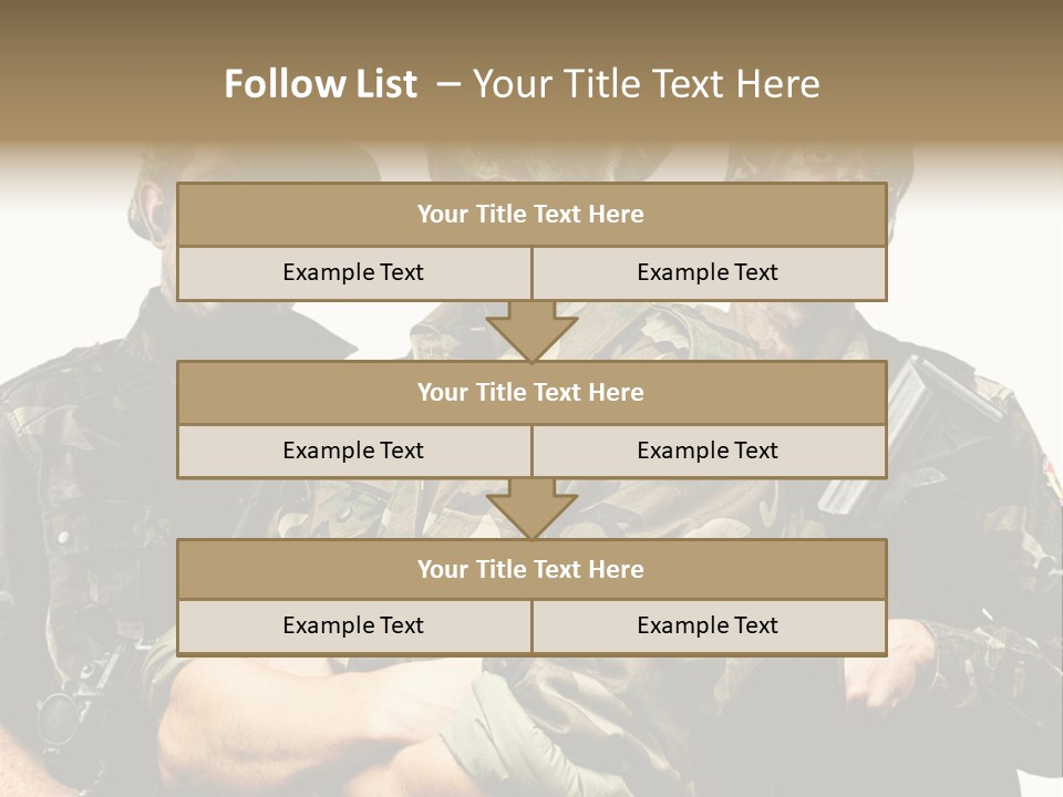Combat Gun Power PowerPoint Template