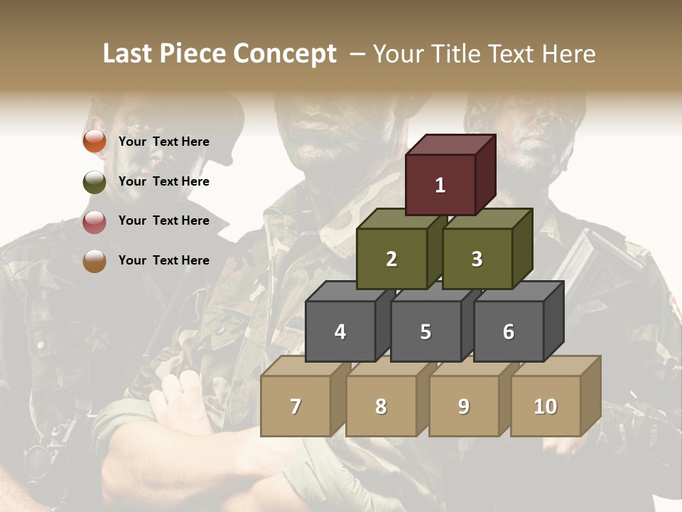 Combat Gun Power PowerPoint Template