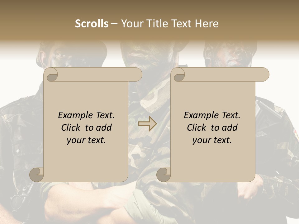 Combat Gun Power PowerPoint Template