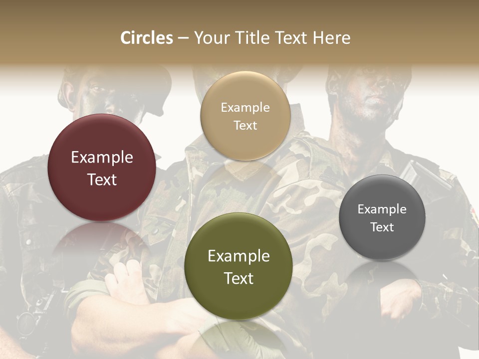 Combat Gun Power PowerPoint Template