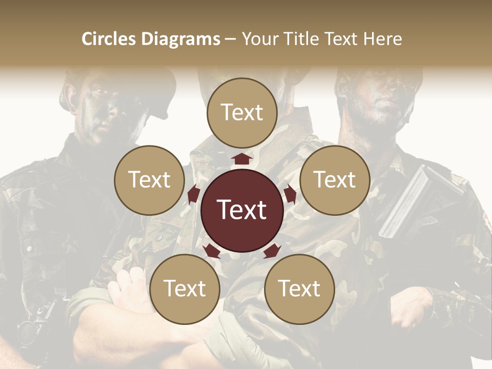 Combat Gun Power PowerPoint Template